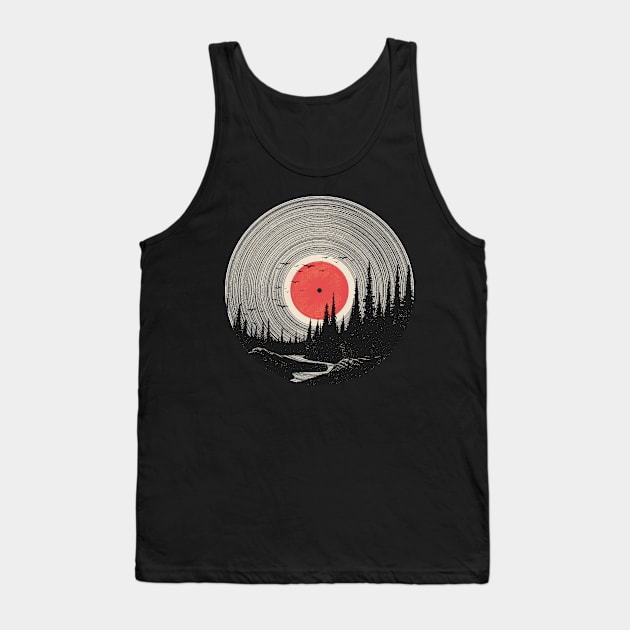 Forest Silence Vinyl Tank Top by Bongonation